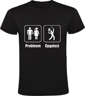 Probleem opgelost Heren T-shirt | tennis | relatie | gezin | gezeik | ruzie | sport | hobby