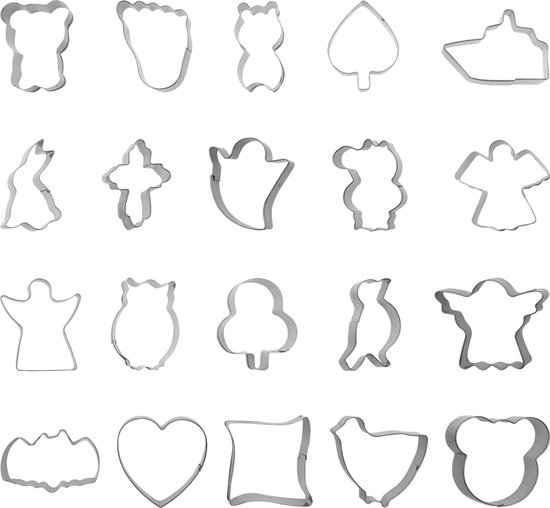 Set Van 20 Roestvrijstalen Bladtaart- En Fruitvorken Voor Het Proeven Van Desserts~p146432725