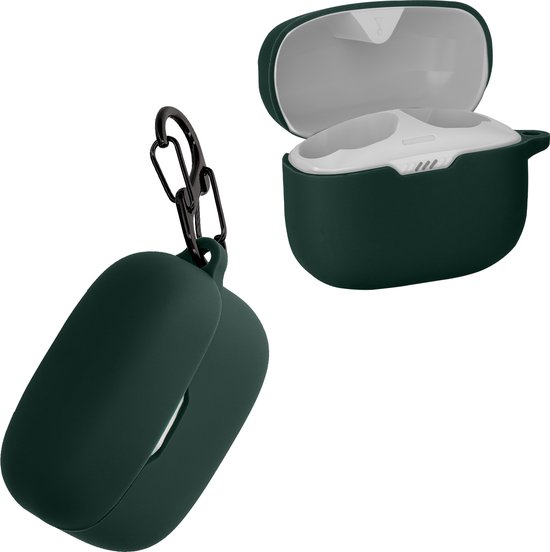 Kwmobile Silicone Cover Voor JBL Soundgear Clips Oordopjes Case – Trendy Bescherming Zwart