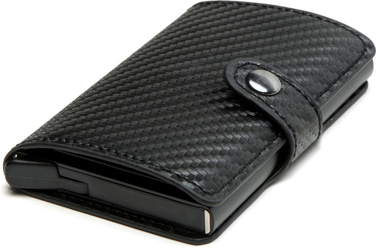 Prowallet Slim Pasjeshouder Zwart - RFID Beveiligd Met 8 Pasjes & Briefgeld