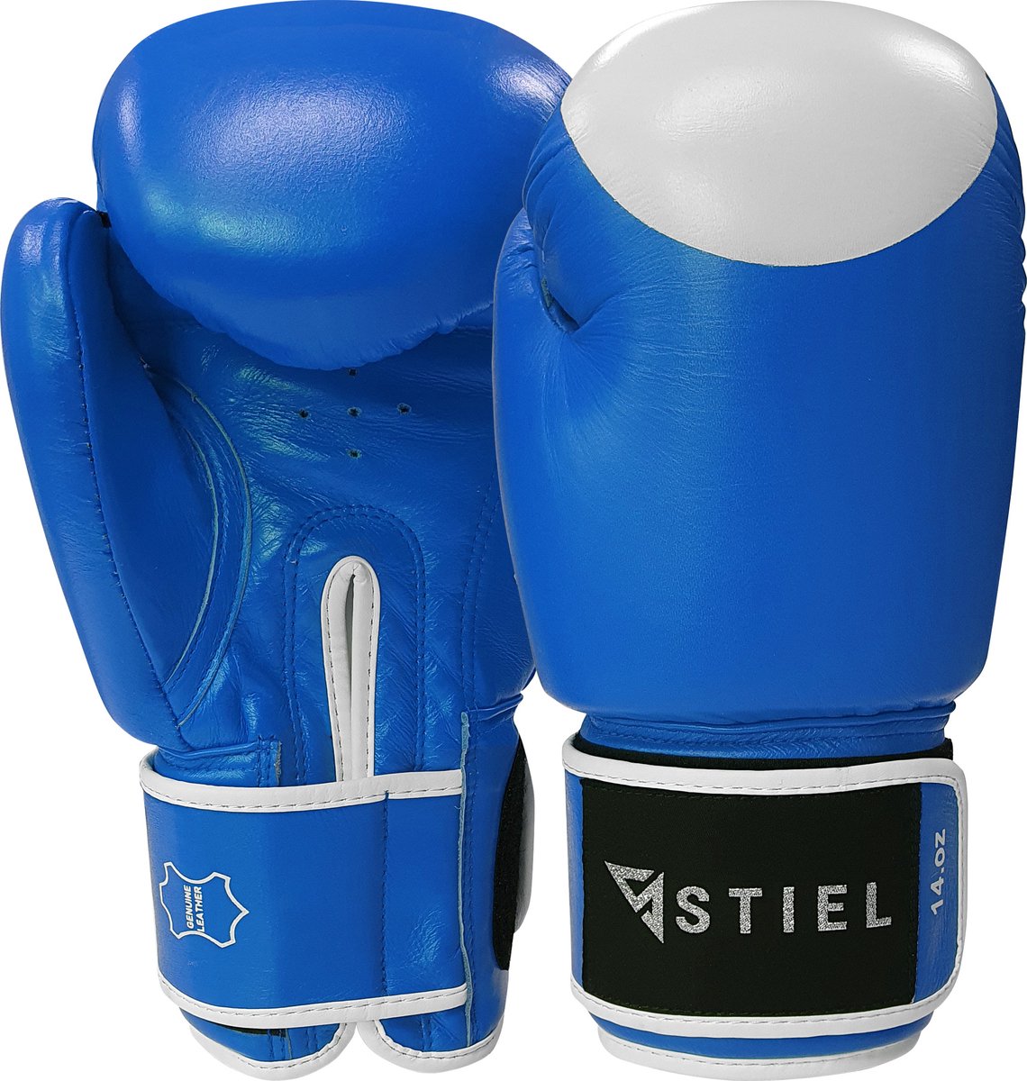 Stiel Pro Boxing Bokshandschoenen - met target - Blauw - 16 oz.
