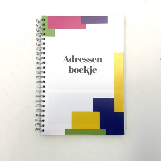 Adresboek A5 | Fotofabriek Adressenboek | Adresboekje met alfabet & ringband| Telefoonboekje - Merkloos