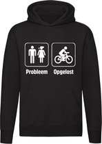 Probleem opgelost | fietsen | bike | hobby | relatie | gezin | gezeik | ruzie | fiets | Unisex | Trui | Hoodie | Sweater | Capuchon