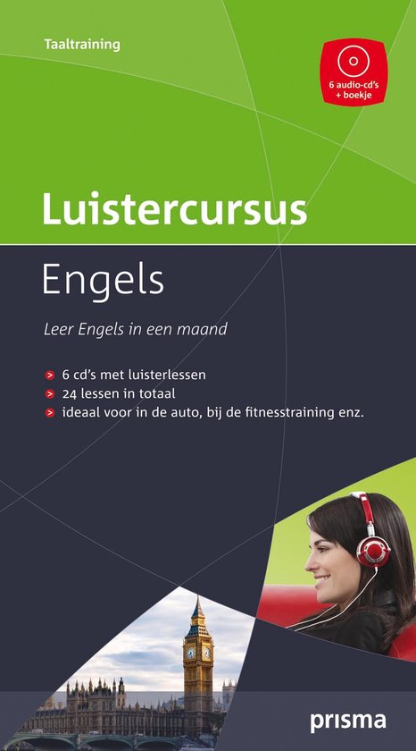 Cover van het boek 'Prisma luistercursus Engels'