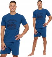 Moraj - pyjama homme manches courtes - bleu marine S
