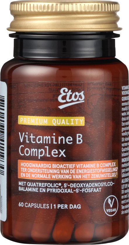 subtiel Ontmoedigen Geologie Etos Vitamine B Complex - Premium - Vegan - 60 stuks | bol.com
