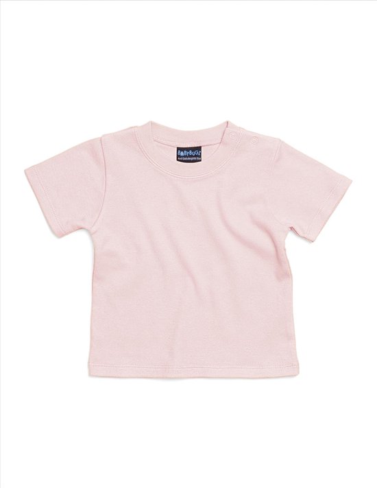 BabyBugz - Baby T-Shirt - Lichtroze - 100% Biologisch Katoen - 92