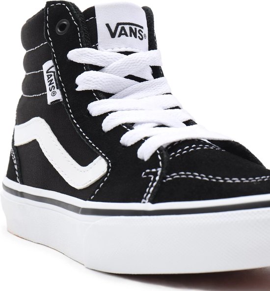 Baskets pour femmes Vans YT Filmore Hi Garçons - Noir/ White - Taille 30