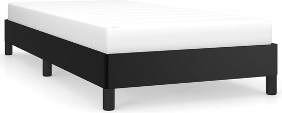 vidaXL - Bedframe - kunstleer - zwart - 80x200 - cm