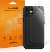 Film de protection kwmobile 3x pour Apple iPhone 12 - Protection transparente pour l'arrière du smartphone