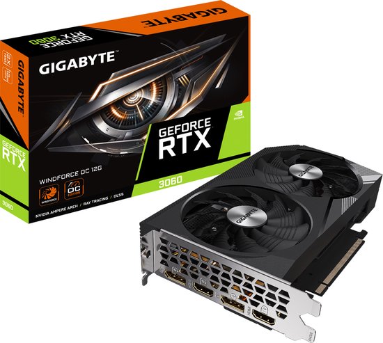 Graphics card Gigabyte RTX 3060 Windforce OC 12G NVIDIA GeForce RTX 3060 12 GB RAM