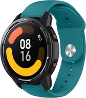 Strap-it Sport smartwatch bandje - geschikt voor Xiaomi Watch S1 / Watch S1 Pro / Watch 2 Pro & S1 Active / Xiaomi Mi Watch / Amazfit Pace / Amazfit Stratos - groen-blauw