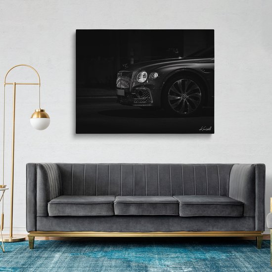 Luxe Canvas Schilderij Bentley | 90x60 | Woonkamer | Slaapkamer | Kantoor | Muziek | Design | Art | Modern | ** 4CM DIK! 3D EFFECT**