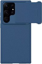 Nillkin CamShield S Samsung Galaxy S23 Ultra Hoesje met Slider Blauw