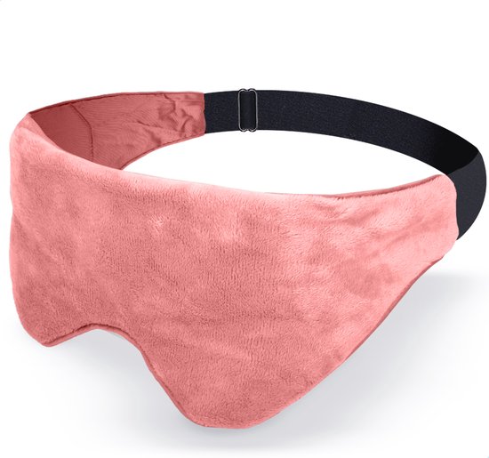Novano Verzwaard Slaapmasker – Oogmasker voor betere slaap – Migraine – Hoofdpijn – 270gr – Roze