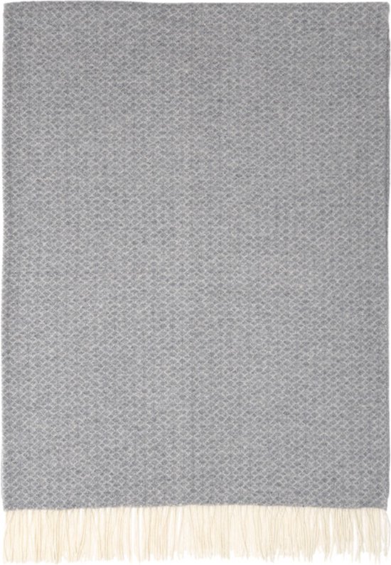 Babydeken, kasjmierplaid, kleine wollen deken met band, 20% kasjmierwol, 80% merinowol, verschillende maten (chocoladebruin/crème, 70 x 140 cm