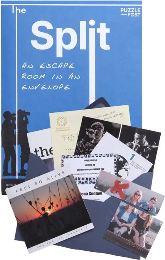 Puzzle Post - The Split - Een escape room in een envelop - Escape room voor thuis