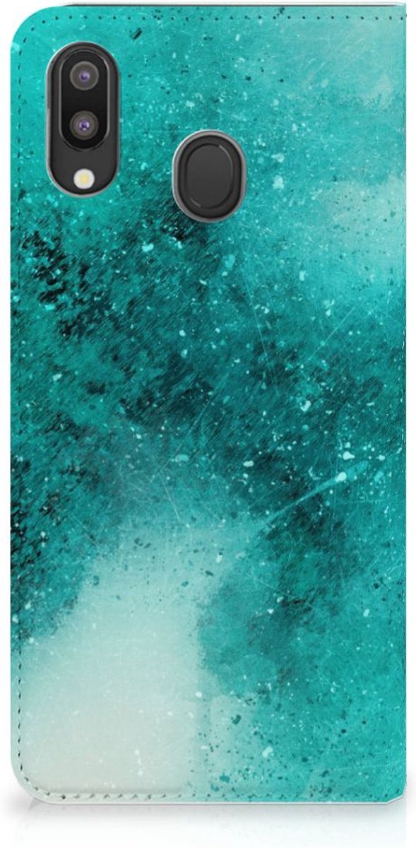 Bookcase Samsung Galaxy M20 Painting Blue