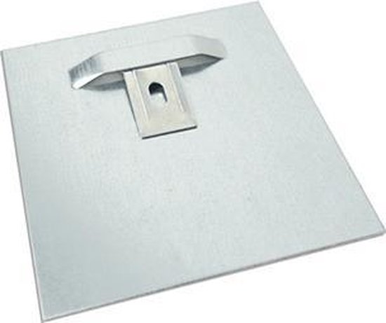 Ophangsysteem Aluminium wanddecoratie - Dibond ophangplaat - 10x10 cm