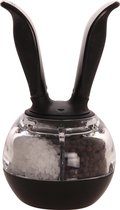 Chef'n Dual Zout-Peperball - Zwart-Transparant