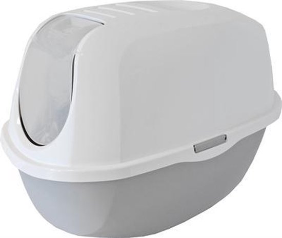 Kattenbak Smart Cat - Lichtgrijs Wit