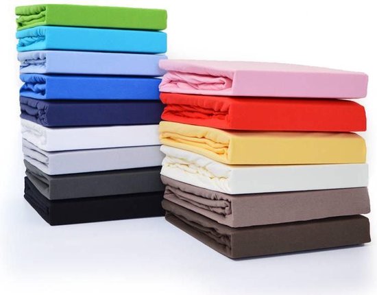 Snoozing - Surmatelas - Drap housse - Lits jumeaux - 180x200 cm - Coton percale - Marron