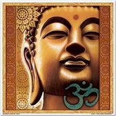 ZEN Naturals Raamsticker vierkant Golden Buddha