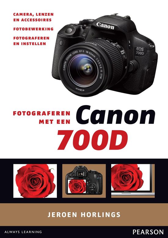 Cover van het boek 'Fotograferen met een Canon 700d'