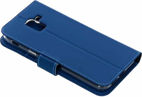 Onderhandelen Wat is er mis Verstrikking Accezz Wallet Softcase Booktype Samsung Galaxy J6 hoesje - Donkerblauw |  bol.com