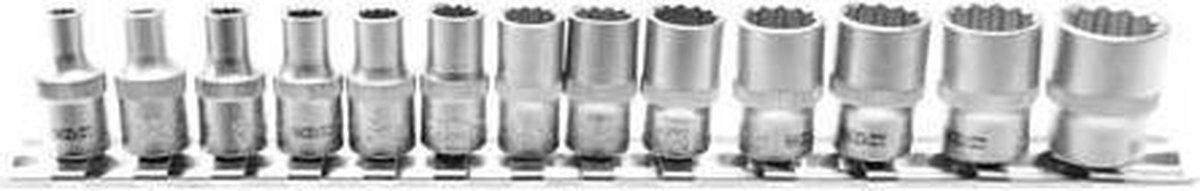 BGS Doppenset 2269 - 1/4" - 12-kant - 13-delig