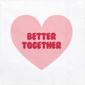 Servetten Sweet Love, 33x33cm (1 zakje met 20 stuks)