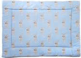 ISI MINI - Boxkleed - Willem Webbit konijn - blauw - 80x100