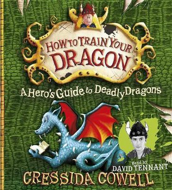 Comment dresser votre dragon : Guide d'un héros pour les dragons mortels, avec un dragon bleu et David Tennant.