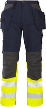 Projob 6522 Werkbroek Geel/Marineblauw maat 146