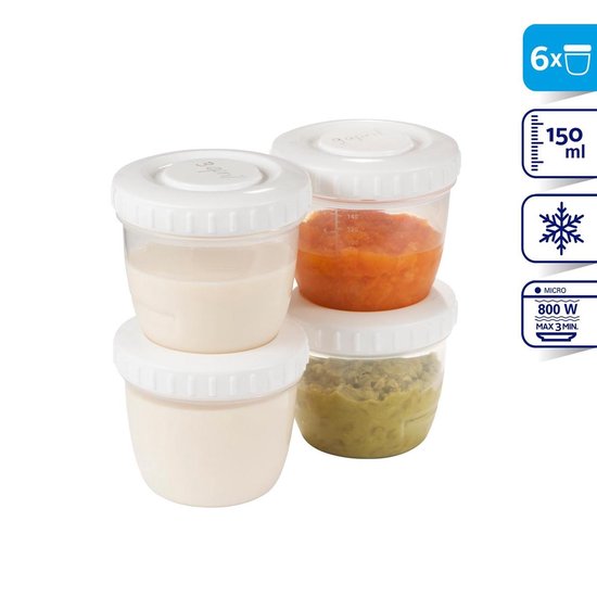 Difrax Moedermelk en babyvoeding bewaarbakjes - 12 stuks — afbeelding 5