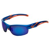 Apeirom Titan Sportbril - TR-90 Ultra Light Blauw Frame - TPE Oranje Extra Soft Neusvleugel en Pootjes - UV400 - TAC 1.1mm Polarized Blauw Anti Scratch Lens
