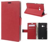 Rood agenda wallet case Microsoft Lumia 535 hoesje