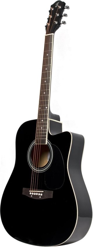 Fazley W50CBK akoestische western gitaar zwart | bol.com