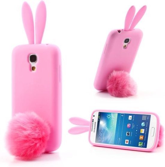 Samsung Galaxy S4 Mini Rabbit Silicone Case Pink | bol.com