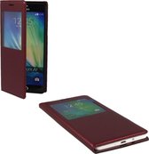 Samsung Galaxy A7 Leather S View Cover Bordeaux Rood Red