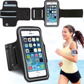 Sport / Hardloop Armband Hoesje Spatwaterdicht – Zwart Sportband – Geschikt voor Telefoonhoesje Geschikt voor: Huawei P10 Lite Sport Armband Met Sleutelhouder