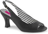 Pleaser Pink Label Pumps -41 Shoes- JENNA-02 Paaldans schoenen Zwart