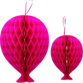 Honeycomb Ballon Roze 2 stuks