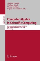 Lecture Notes in Computer Science 11077 - Computer Algebra in Scientific Computing