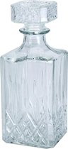 Karaf Sierfles - Karaf Sterke drank - Whiskey - Cognac - Glazen karaf - 900 ml (0.9L)