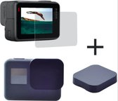 2 in 1 Kit Glass Screenprotector + Camera Lens Cover voor GoPro Hero (2018)