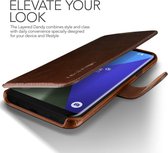 Coque Samsung Galaxy S8 VRS Design Layered Dandy - Marron Foncé / Marron