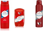 Old spice White water luxe set, douchegel, deo stick, deodorant spray