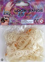 Bandjes Loom Bands 300 stuks: glitter goud (37101)