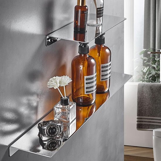 COSYLAND Over-Door Shower Caddy, Rustproof Bathroom Shelf